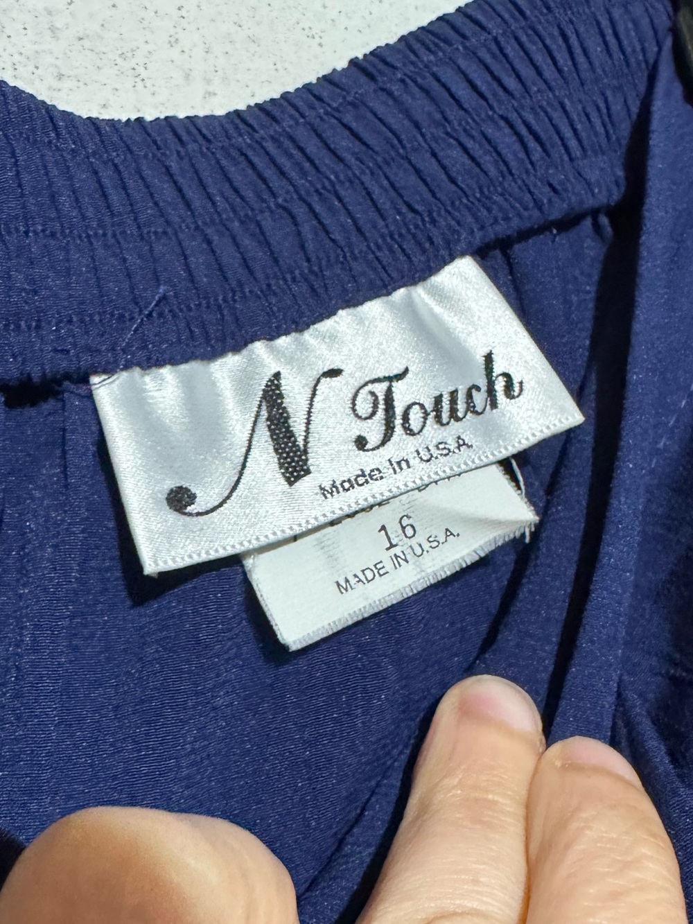 Vintage Navy Blue Maxi Skirt Size Large Button Front Nautical Sailor Old Money - Picture 4 of 6